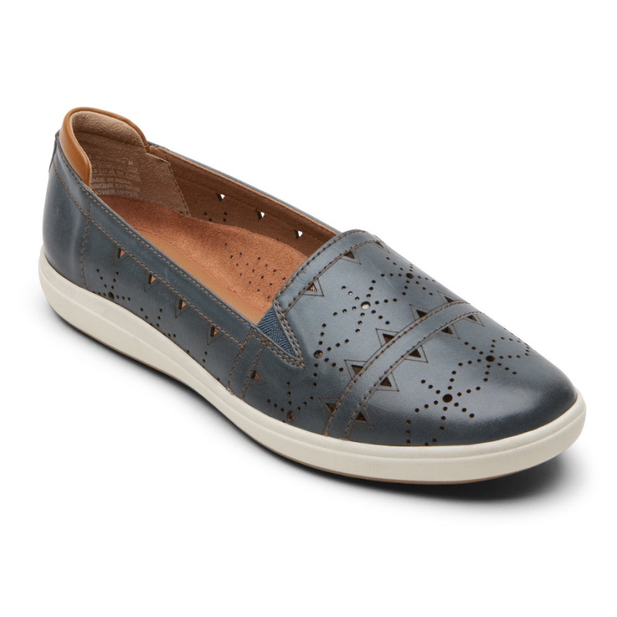 rockport_kadin_bailee_slip_on_mavi.jpg Rockport Kadın Bailee Slip-on Mavi - Görsel 1