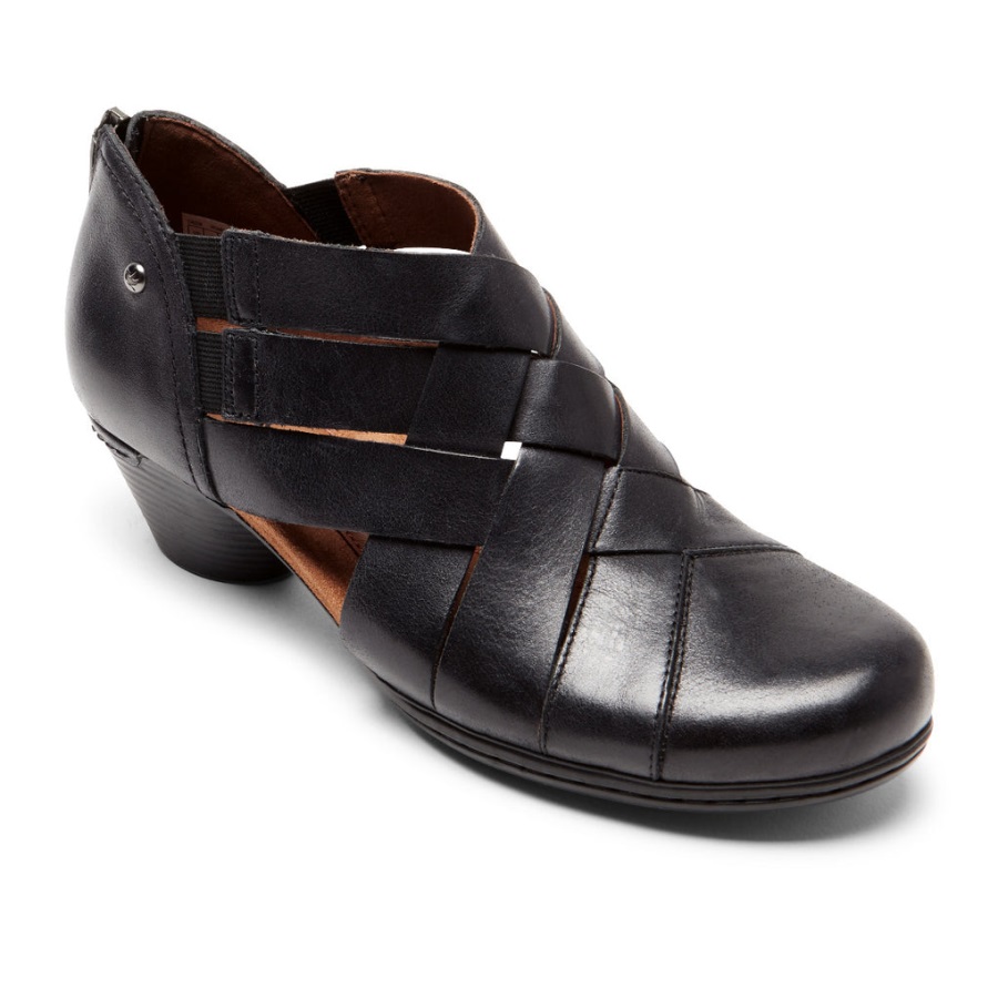 rockport_kadin_defne_dokuma_patik_siyah.jpg Rockport Kadın Defne Dokuma Patik Siyah - Görsel 1