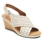 Rockport Kadın Janna Slingback Kama Sandal Beyaz Deri