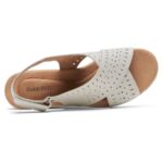 Rockport Kadın Janna Slingback Kama Sandal Beyaz Deri - Görsel 4