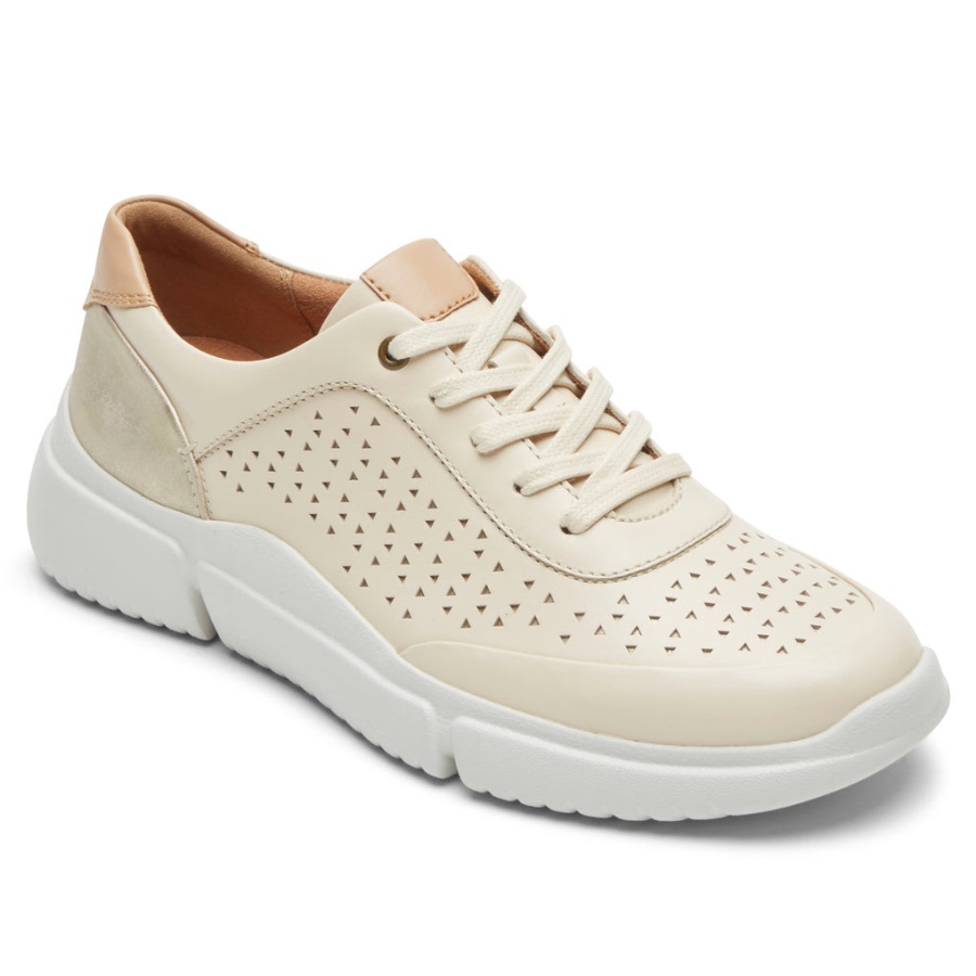 rockport_kadin_juna_delikli_spor_ayakkabi_vanilya.jpg Rockport Kadın Juna Delikli Spor Ayakkabı Vanilya - Görsel 1