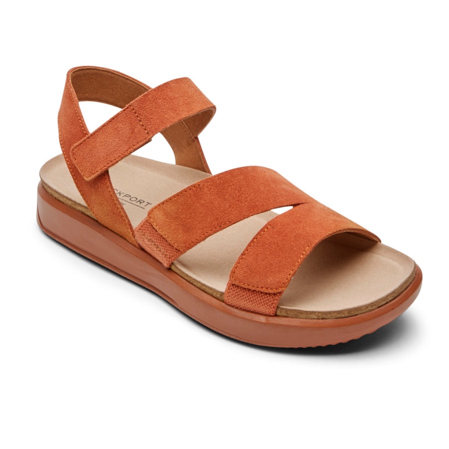 rockport_kadin_kells_bay_3_askili_sandalet_picante.jpg Rockport Kadın Kells Bay 3 Askılı Sandalet Picante - Görsel 1