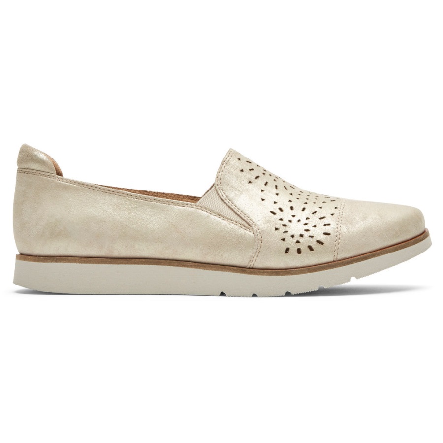 Rockport Kadın Laci Twin-gore Slip-on Metalik Deri - Görsel 2