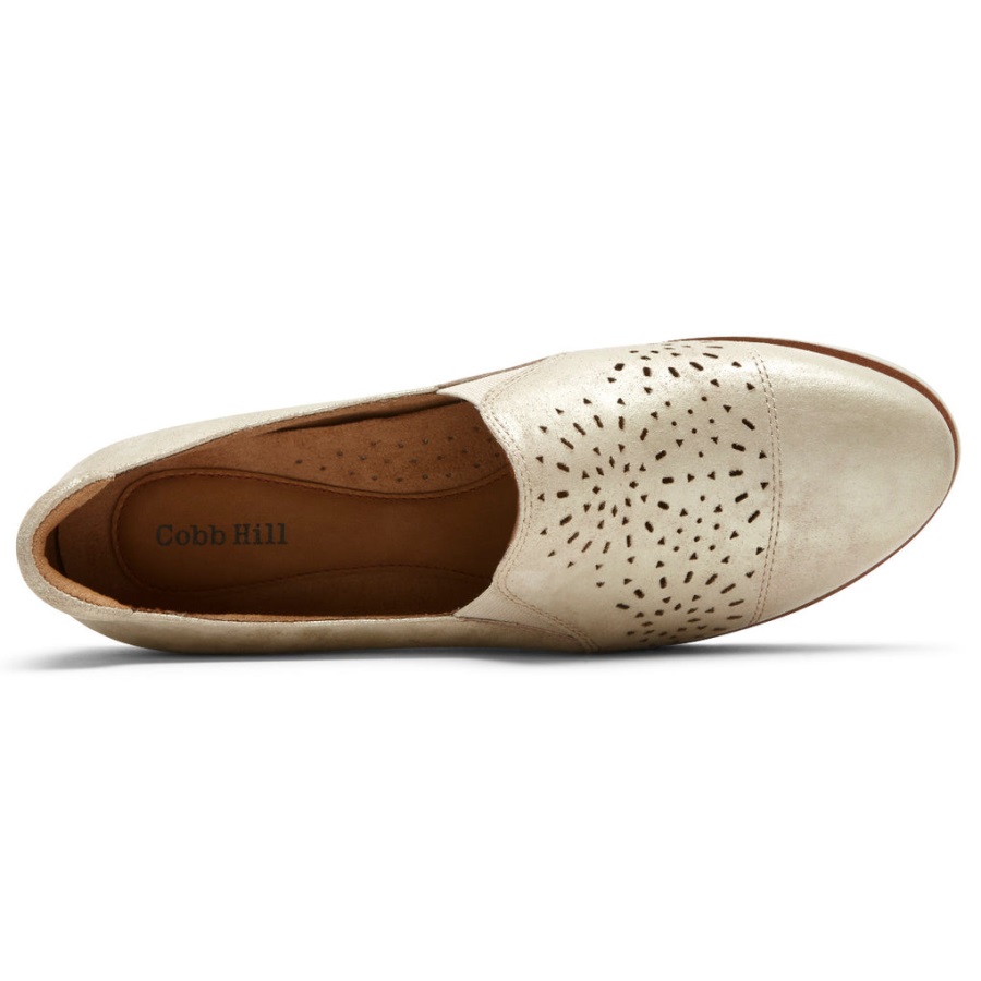 Rockport Kadın Laci Twin-gore Slip-on Metalik Deri - Görsel 4