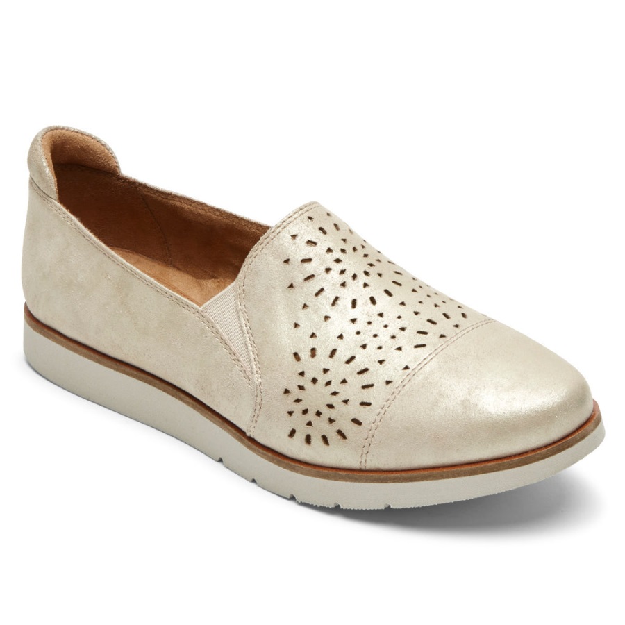 rockport_kadin_laci_twin_gore_slip_on_metalik_deri.jpg Rockport Kadın Laci Twin-gore Slip-on Metalik Deri - Görsel 1