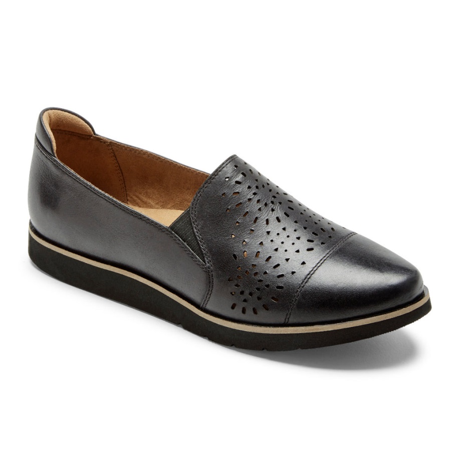 rockport_kadin_laci_twin_gore_slip_on_siyah_deri.jpg Rockport Kadın Laci Twin-gore Slip-on Siyah Deri - Görsel 1
