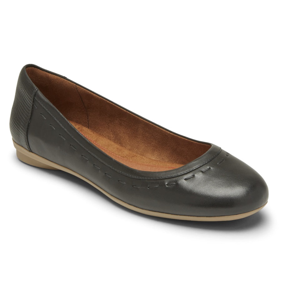 rockport_kadin_maiika_balesi_duz_siyah.jpg Rockport Kadın Maiika Balesi Düz Siyah - Görsel 1
