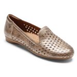 Rockport Kadın Maiika Dokuma Slip-on Metalik Deri