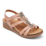 Rockport Kadın Mayıs Boncuklu Sandal Toskana Pembe