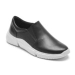 Rockport Kadın R-evolution Yıkanabilir Slip-on Spor Ayakkabı Siyah Yıkanabilir W Beyaz Taban