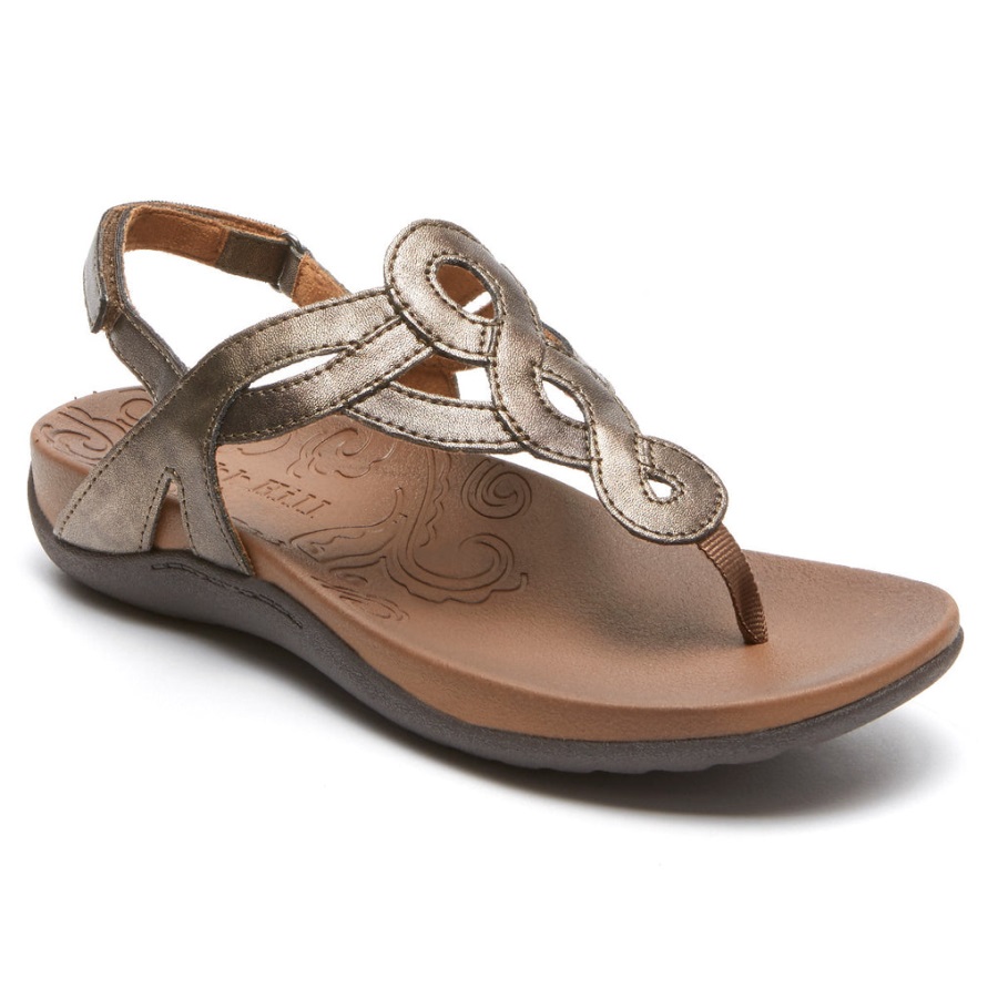 rockport_kadin_ramona_sandal_bronz.jpg Rockport Kadın Ramona Sandal Bronz - Görsel 1