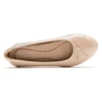 Rockport Kadın Reagan Bale Düz Nötr Bej Patent Sentetik - Görsel 4
