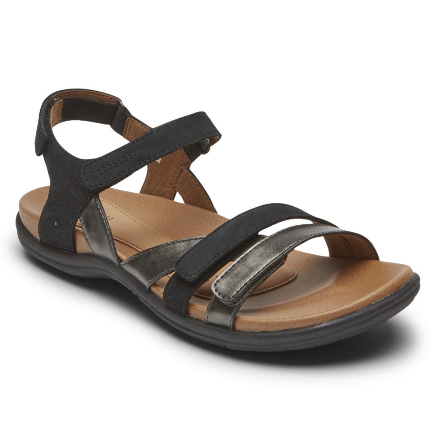 rockport_kadin_rubey_3_askili_sandalet_siyah.jpg Rockport Kadın Rubey 3 Askılı Sandalet Siyah - Görsel 1