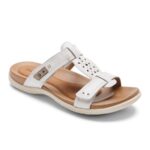Rockport Kadın Rubey Slayt Sandal Beyaz Kalaylı