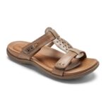 Rockport Kadın Rubey Slayt Sandal Taupe çok Deri