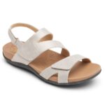 Rockport Kadın Sırt Ayarlanabilir Asimetrik Sandal Metalik