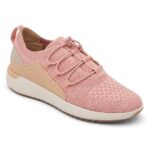 Rockport Kadın Skylar Bungee Spor Ayakkabı Pembe Kanvas