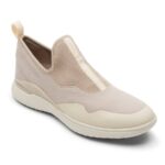 Rockport Kadın Toplam Hareket Sporu örgü Slip-on Beyaz Humus Eko