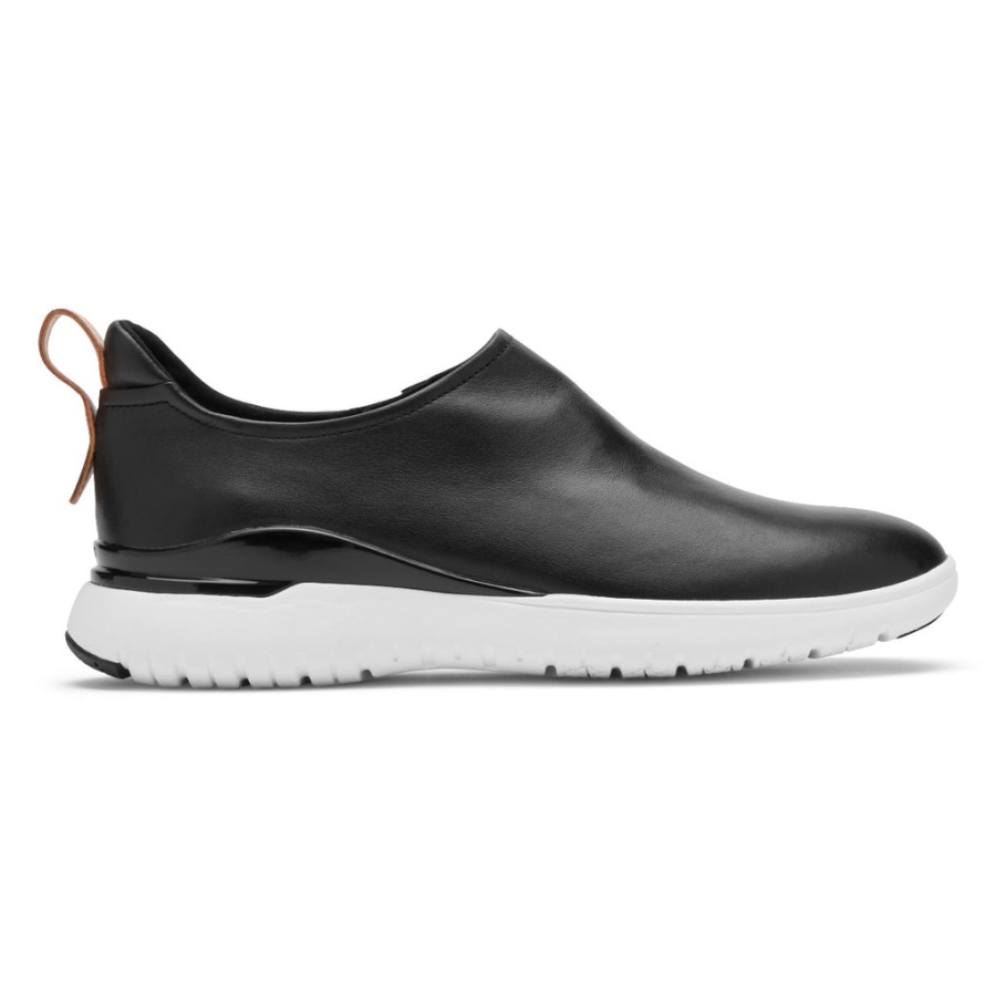 Rockport Kadın Toplam Hareket Sporu Yüksek Slip-on Siyah Deri - Görsel 2