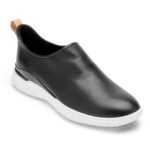 Rockport Kadın Toplam Hareket Sporu Yüksek Slip-on Siyah Deri