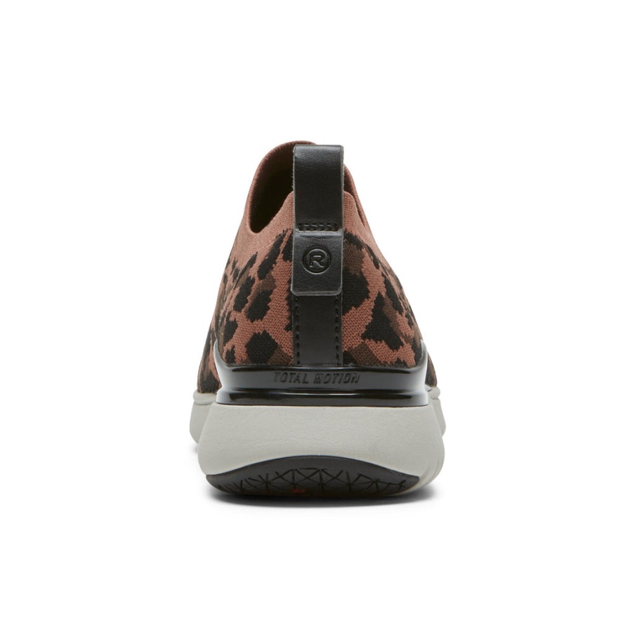 Rockport Kadın Toplam Hareket Sporu Yüksek Slip-on Ten Rengi Leopar - Görsel 5