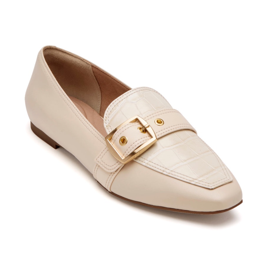 rockport_kadin_total_motion_laylani_tokali_loafer_vanilya.jpg Rockport Kadın Total Motion Laylani Tokalı Loafer Vanilya - Görsel 1