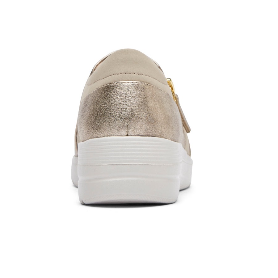 Rockport Kadın Total Motion Lillie Yan Fermuarlı Spor Ayakkabı Starlight - Görsel 5