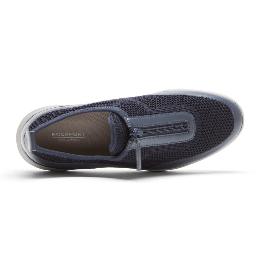 Rockport Kadın Total Motion Spor Fermuarlı Spor Ayakkabı Lacivert - Görsel 4