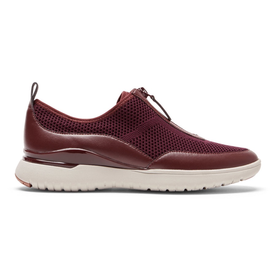Rockport Kadın Total Motion Spor Fermuarlı Spor Ayakkabı Oxblood - Görsel 2