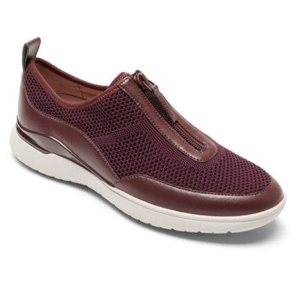 Rockport Kadın Total Motion Spor Fermuarlı Spor Ayakkabı Oxblood