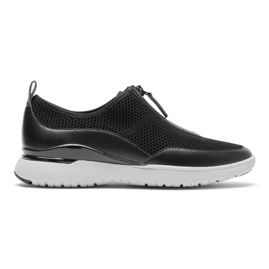 Rockport Kadın Total Motion Spor Fermuarlı Spor Ayakkabı Siyah - Görsel 2