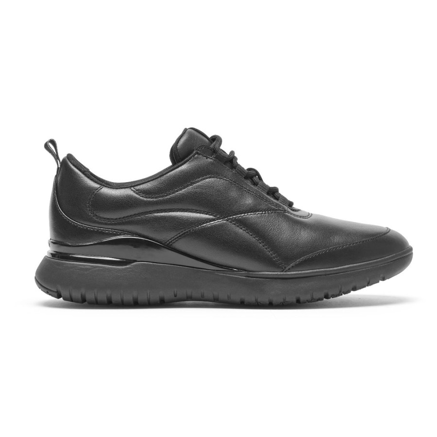Rockport Kadın Total Motion Spor Spor Ayakkabı Siyah Deri - Görsel 2