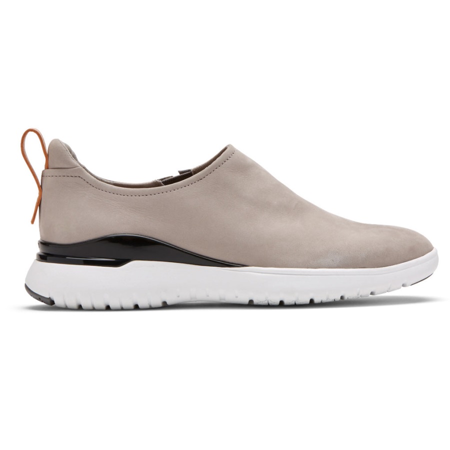 Rockport Kadın Total Motion Spor Yüksek Slip-on çelik Gri Nubuk - Görsel 2