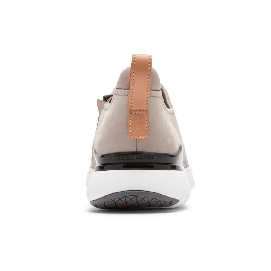 Rockport Kadın Total Motion Spor Yüksek Slip-on çelik Gri Nubuk - Görsel 5