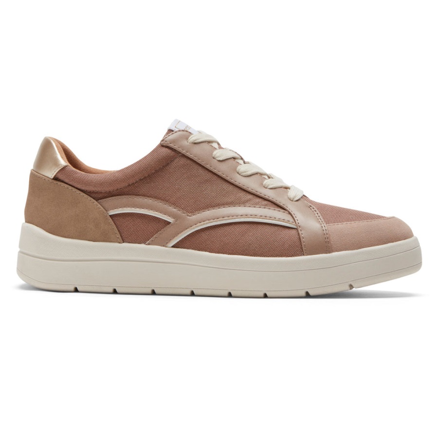 Rockport Kadın Truflex Navya Retro Spor Ayakkabı Boz Kahverengi - Görsel 2