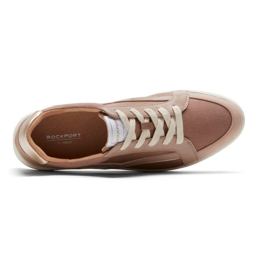 Rockport Kadın Truflex Navya Retro Spor Ayakkabı Boz Kahverengi - Görsel 4