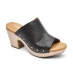 Rockport Kadın Vivianne Slayt Sandalet Siyah çivili