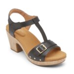 Rockport Kadın Vivianne T-kayış Sandalet Siyah