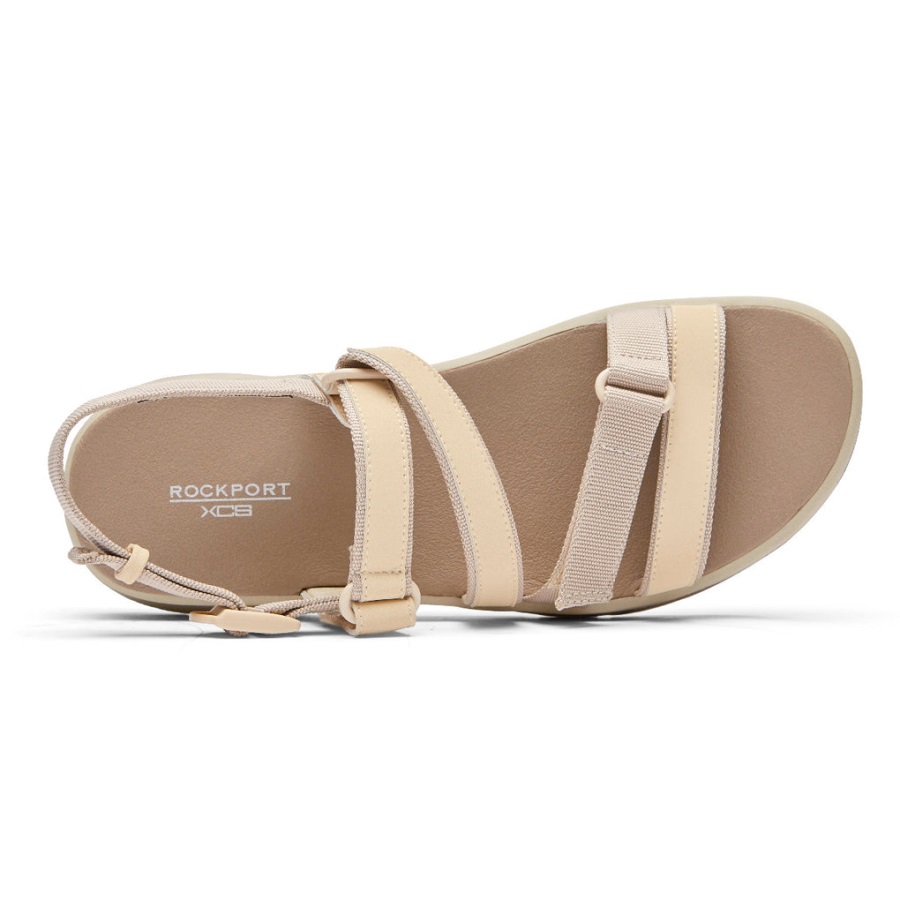 Rockport Kadın Xcs Iz Tech Yıkanabilir Askılı Sandal Beyaz Vanilya - Görsel 4