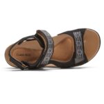 Rockport Kadın Yakut Kayış Sandalet Siyah Nubuk - Görsel 4