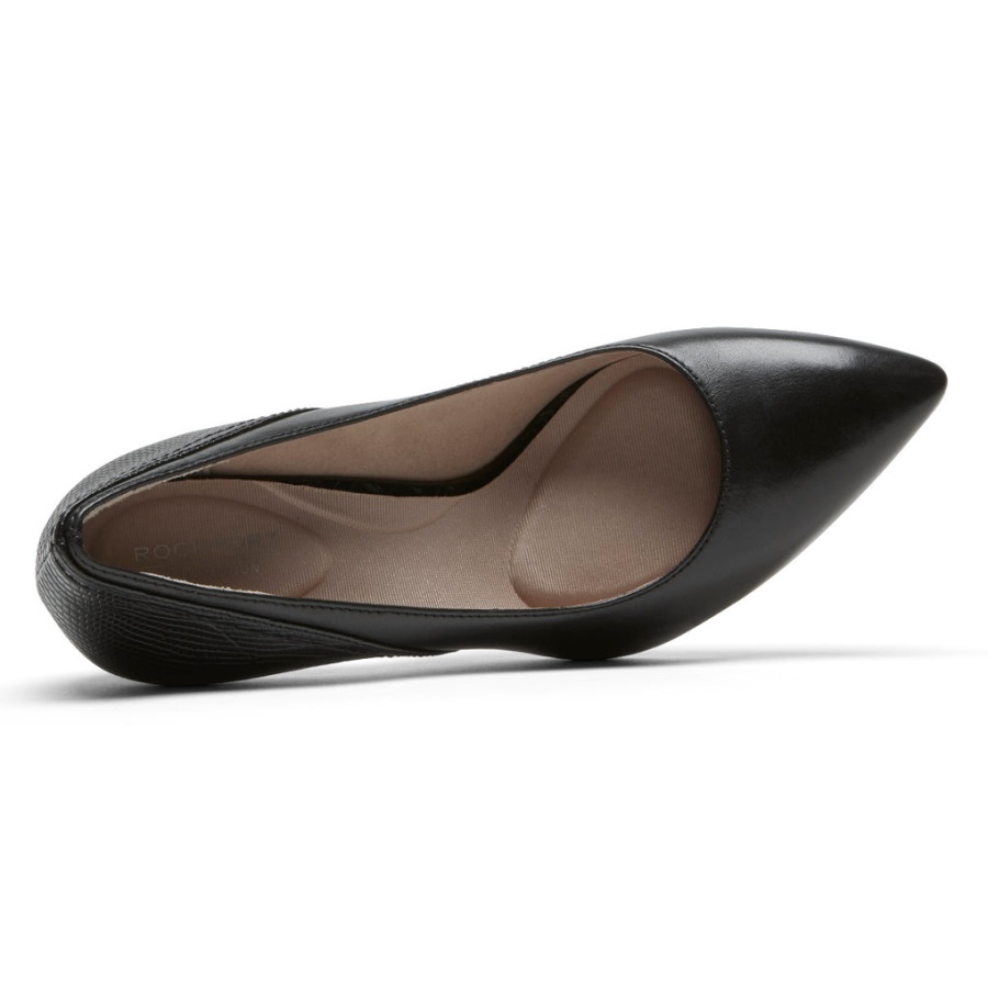 Rockport Kadınların Toplam Hareketi 75 Mm Parçalı Topuk Siyah Kertenkele - Görsel 4