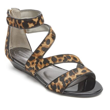 Rockport Toplam Hareket Zandra Askılı Sandal Taba Rengi Leopar